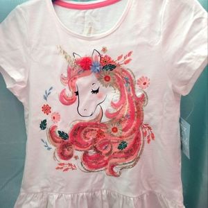 Childrens shirt size 10-12 color bone white